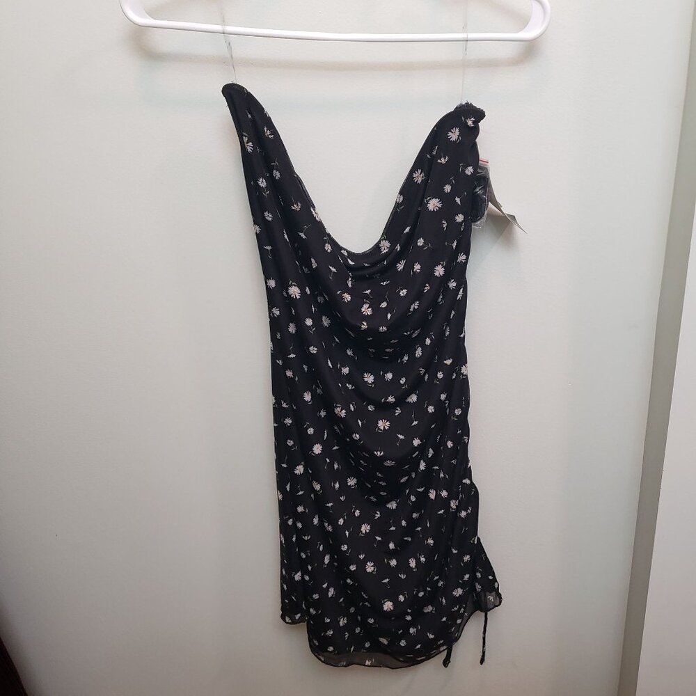 No Boundaries Y2K Black Floral Dress Size XXL